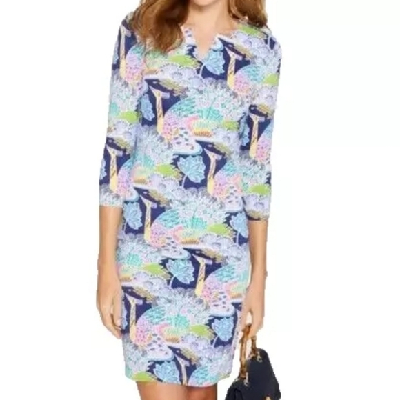 J. Mclaughlin Carly Paradis Peacock Dress - Picture 1 of 4